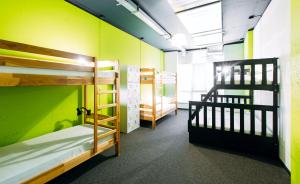 Postel nebo postele na pokoji v ubytování Happy Hostel Kiev