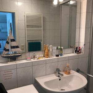 Ένα μπάνιο στο Ferienresidenz am Salzhaff