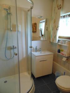 Et badeværelse på Hotel/Restaurant Adria