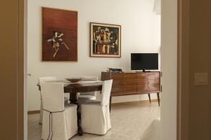 A television and/or entertainment centre at casa sveva