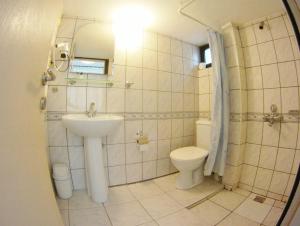 Koupelna v ubytování Kleopatra Carina Hotel