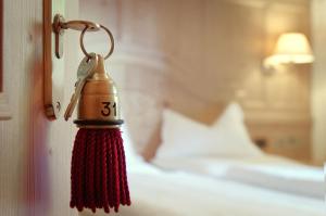 Ένα ή περισσότερα κρεβάτια σε δωμάτιο στο Mountain B&B - La Scalira