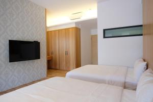 TV a/nebo společenská místnost v ubytování iLiving B&B