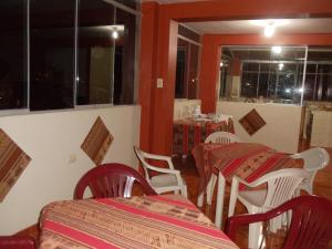 Posezení v ubytování Hostal Inkawatana Inn