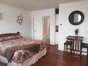 Llit o llits en una habitació de Flamingo Motel