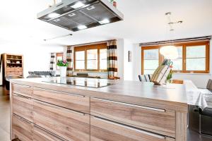 Kuchyň nebo kuchyňský kout v ubytování Gartenferienwohnung Ski In by A-Appartments