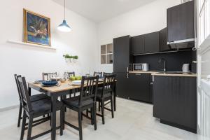 Kuchyň nebo kuchyňský kout v ubytování Apartment Amruševa