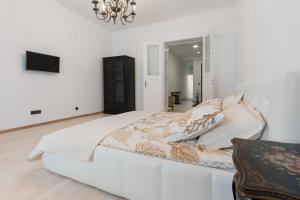 TV a/nebo společenská místnost v ubytování Apartment Amruševa
