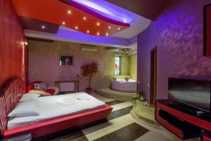 Letto o letti in una camera di Green Palace Hotel