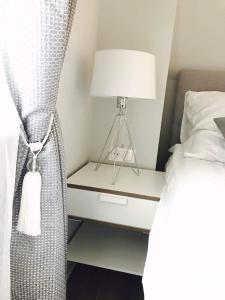 Postel nebo postele na pokoji v ubytování Apartamenty Platinum