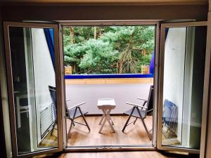 Balkón nebo terasa v ubytování Apartamenty Platinum