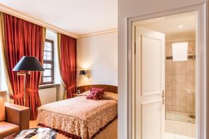 Postelja oz. postelje v sobi nastanitve Romantik Hotel Bülow Residenz