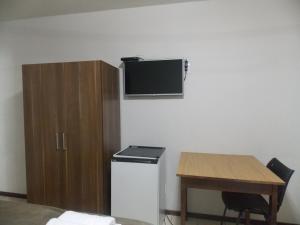 Kuchyň nebo kuchyňský kout v ubytování Hotel Mattes