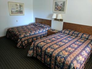 Rock FallsにあるAll Seasons Motelの部屋にベッドが2つあるホテルの部屋
