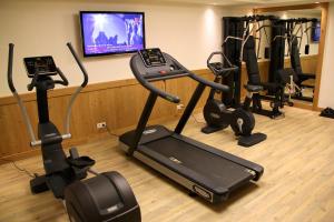 Centrum fitness w obiekcie Hotel Pension Sonnleiten