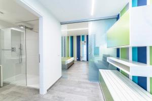 Koupelna v ubytování Hotel Tenda Rossa
