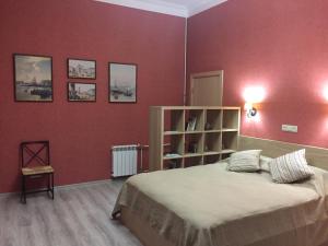 Кровать или кровати в номере Apartments