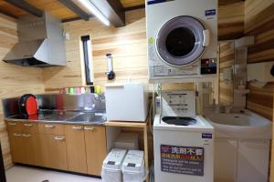 鴨跖草日式旅館廚房或簡易廚房