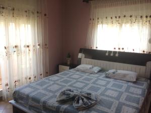 Postel nebo postele na pokoji v ubytování Vila Ridvani