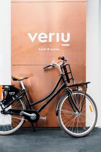 a bicycle parked in front of a building at Veriu Broadway in Sydney