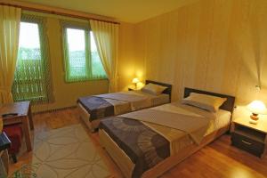 Un pat sau paturi într-o cameră la Hotel Asenevtsi