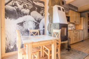 Kuchyňa alebo kuchynka v ubytovaní Apartamenty Rockus LUX & SPA Zakopane