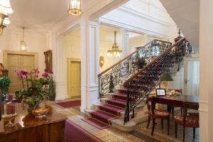 a long row of stairs leading up to a balcony at Hotel Belle Epoque in Baden-Baden