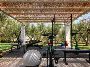 Fitness centrum a/nebo fitness zařízení v ubytování Masseria Spesseto