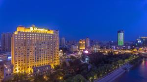 Nespecifikovaný výhled na destinaci Charbin nebo výhled na město při pohledu z hotelu