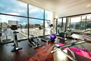 Fitness centrum a/nebo fitness zařízení v ubytování A Hoteli - Hotel Sloboda
