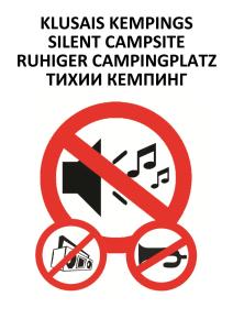 Certifikát, hodnocení, plakát nebo jiný dokument vystavený v ubytování Campsite Leiputrija