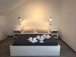 Postel nebo postele na pokoji v ubytování Corte Sveva B&B Affittacamere