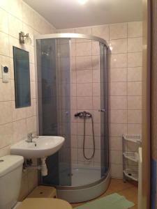 Ванная комната в Pokoje goscinne Jaskolcze Gniazdo