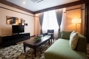 A seating area at Hotel Seri Malaysia Lawas