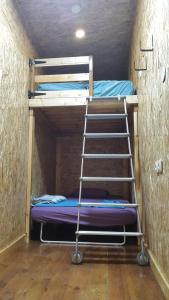 
A bunk bed or bunk beds in a room at Casa Rosa
