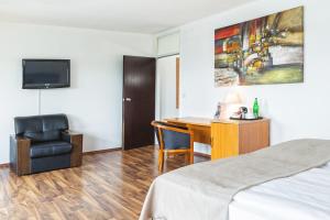 TV a/nebo společenská místnost v ubytování Hotel Plöner See by Tulip Inn