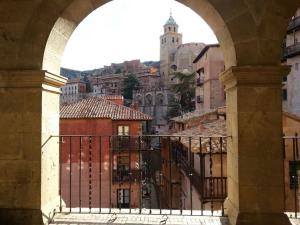 A general view of Torres de Albarracín or a view of the city taken from the country house
