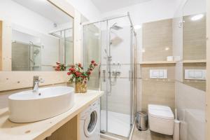 Kúpeľňa v ubytovaní Apartamenty Rockus LUX & SPA Zakopane