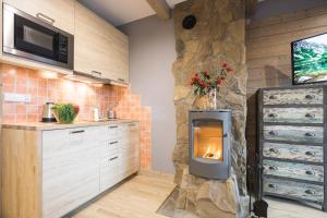 Kuchyňa alebo kuchynka v ubytovaní Apartamenty Rockus LUX & SPA Zakopane + 37 fotografií
