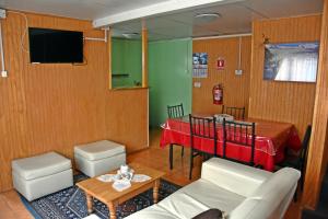 Ein Sitzbereich in der Unterkunft Cabañas Patagonia Insitu