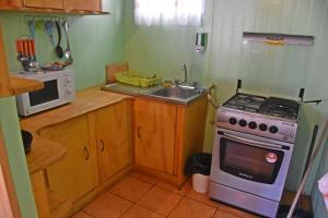 Kuchyň nebo kuchyňský kout v ubytování Cabañas Patagonia Insitu