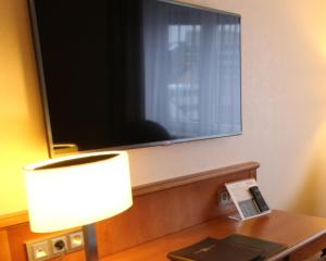 TV a/nebo společenská místnost v ubytování Eden-Hotel