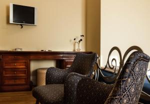 TV a/nebo společenská místnost v ubytování Dimora Antica Pianella