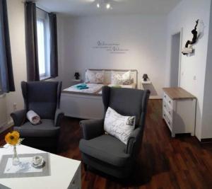 Гостиная зона в Ferienwohnungen Haus Sarah