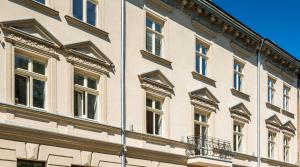 Budynek, w którym mieści się apartament