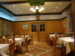 En restaurang eller annat matställe på Gasthof Stegweber