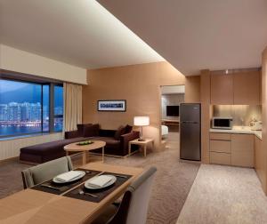 A cozinha ou cozinha compacta de Hyatt Regency Hong Kong, Sha Tin