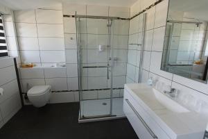 Koupelna v ubytování Hotel Grille