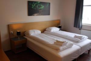 Ліжко або ліжка в номері North Star Hotel Olafsvik