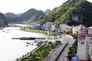 Vue panoramique sur l'établissement Trang Toan Hotel